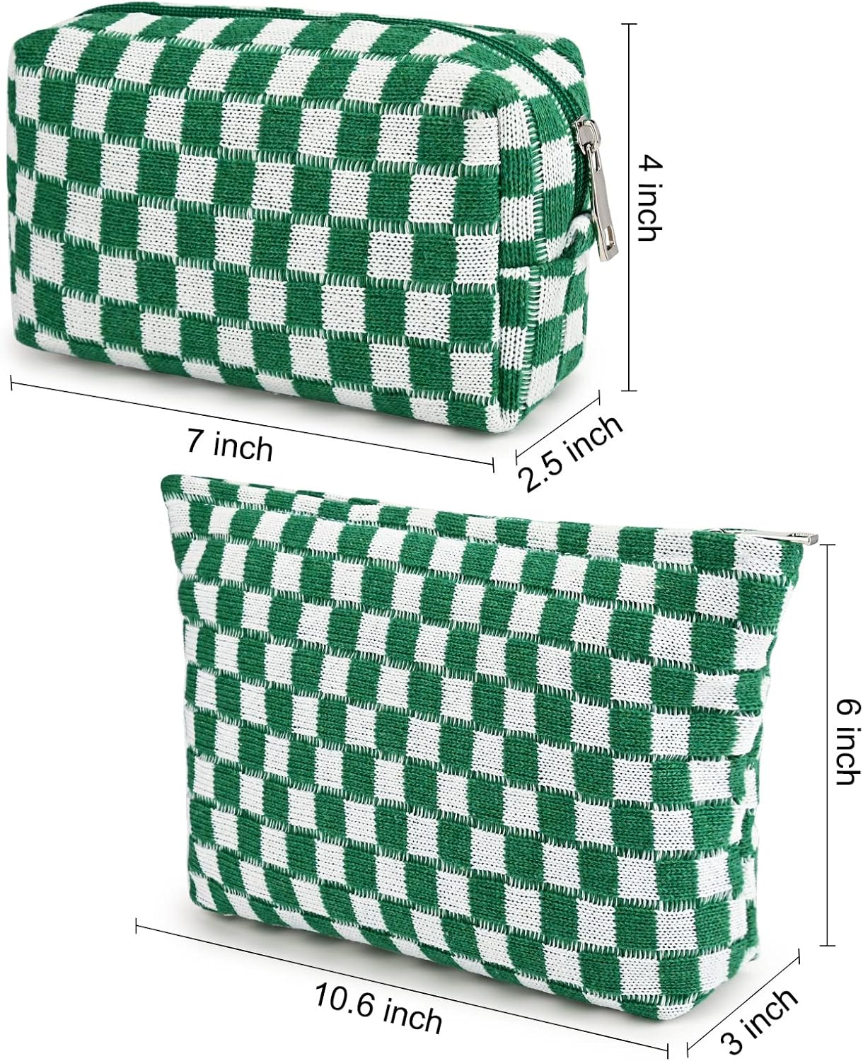 Must-Have Checked Make-up Bag Set | Temsk