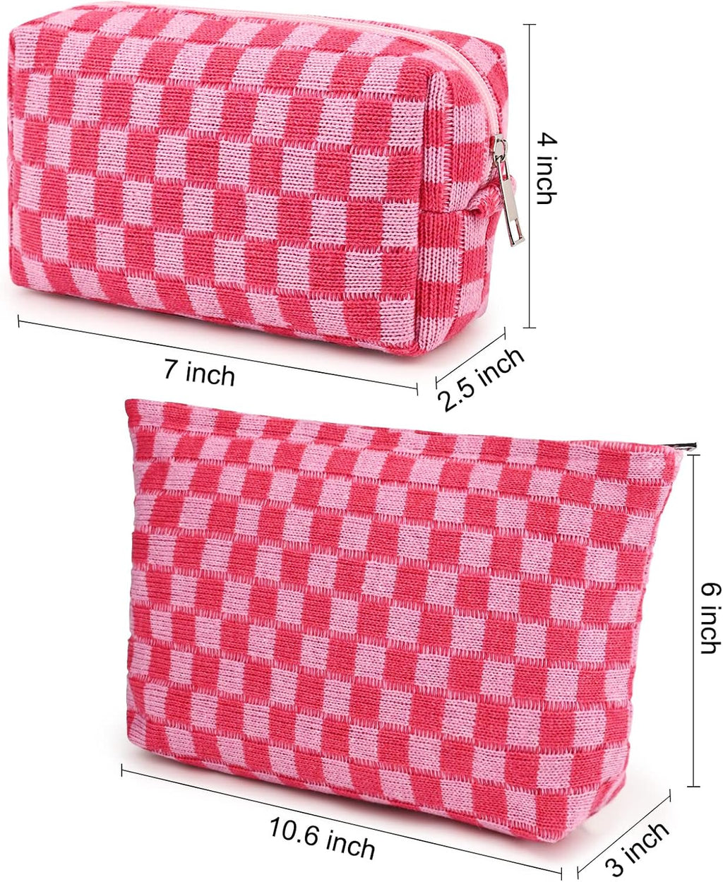 Must-Have Checked Make-up Bag Set | Temsk