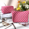 Must-Have Checked Make-up Bag Set | Temsk