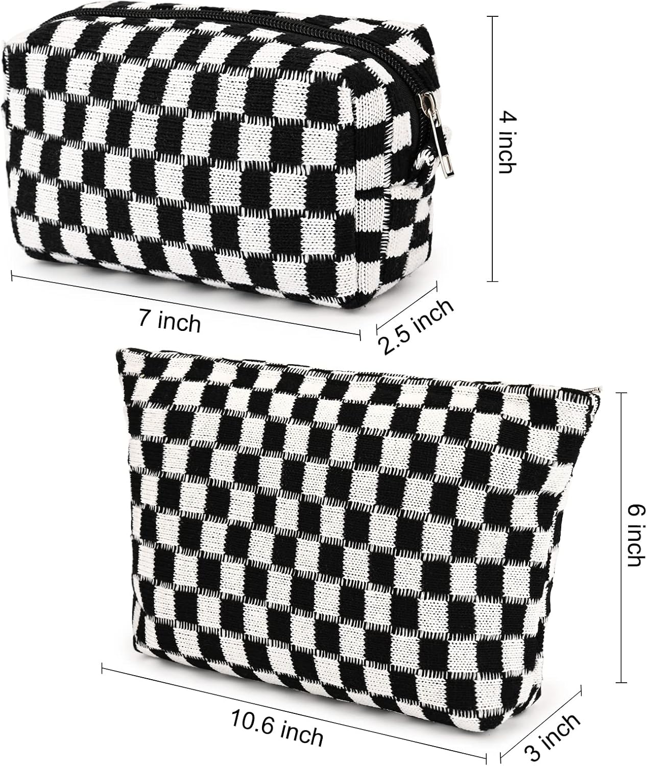 Must-Have Checked Make-up Bag Set | Temsk