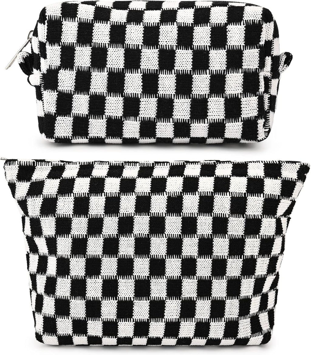 Must-Have Checked Make-up Bag Set | Temsk