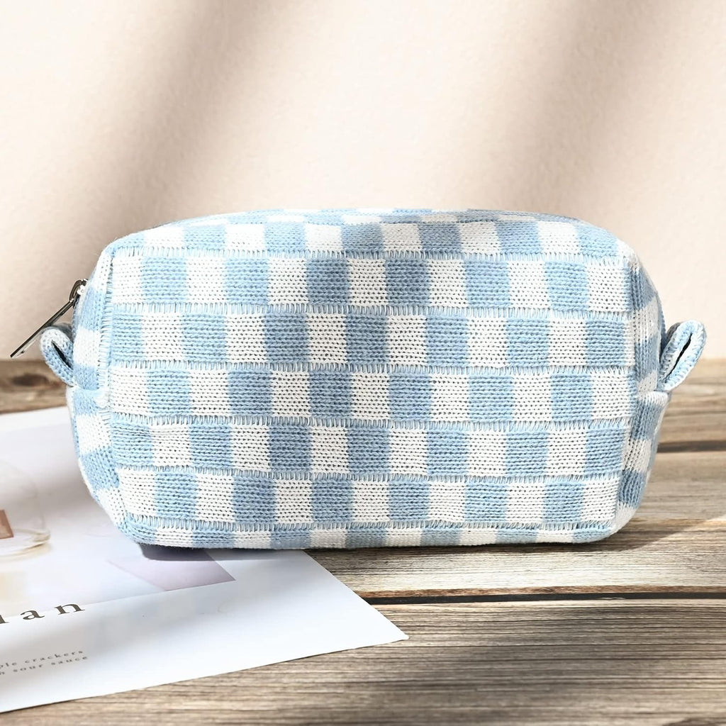 Must-Have Checked Make-up Bag Set | Temsk