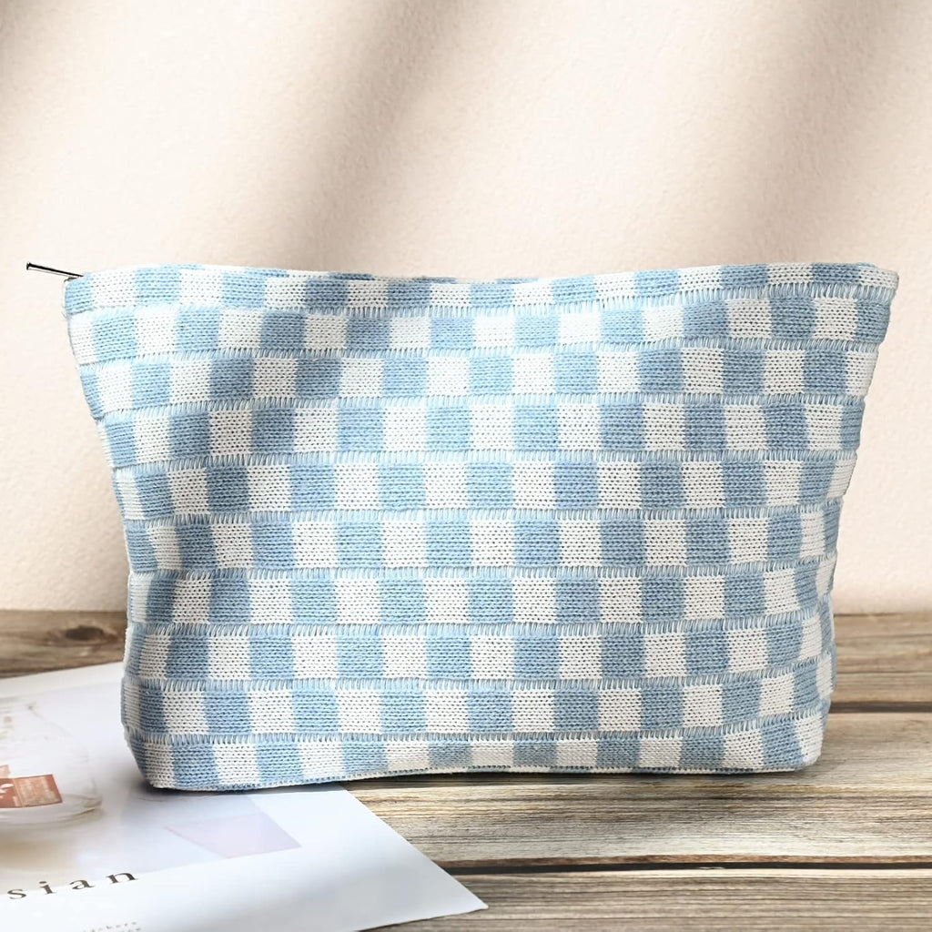 Must-Have Checked Make-up Bag Set | Temsk