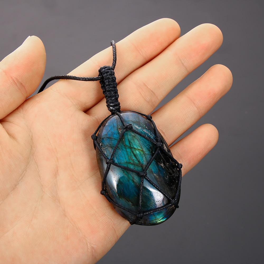 Mystical Labradorite Dragonheart Necklace - Aris | Temsk