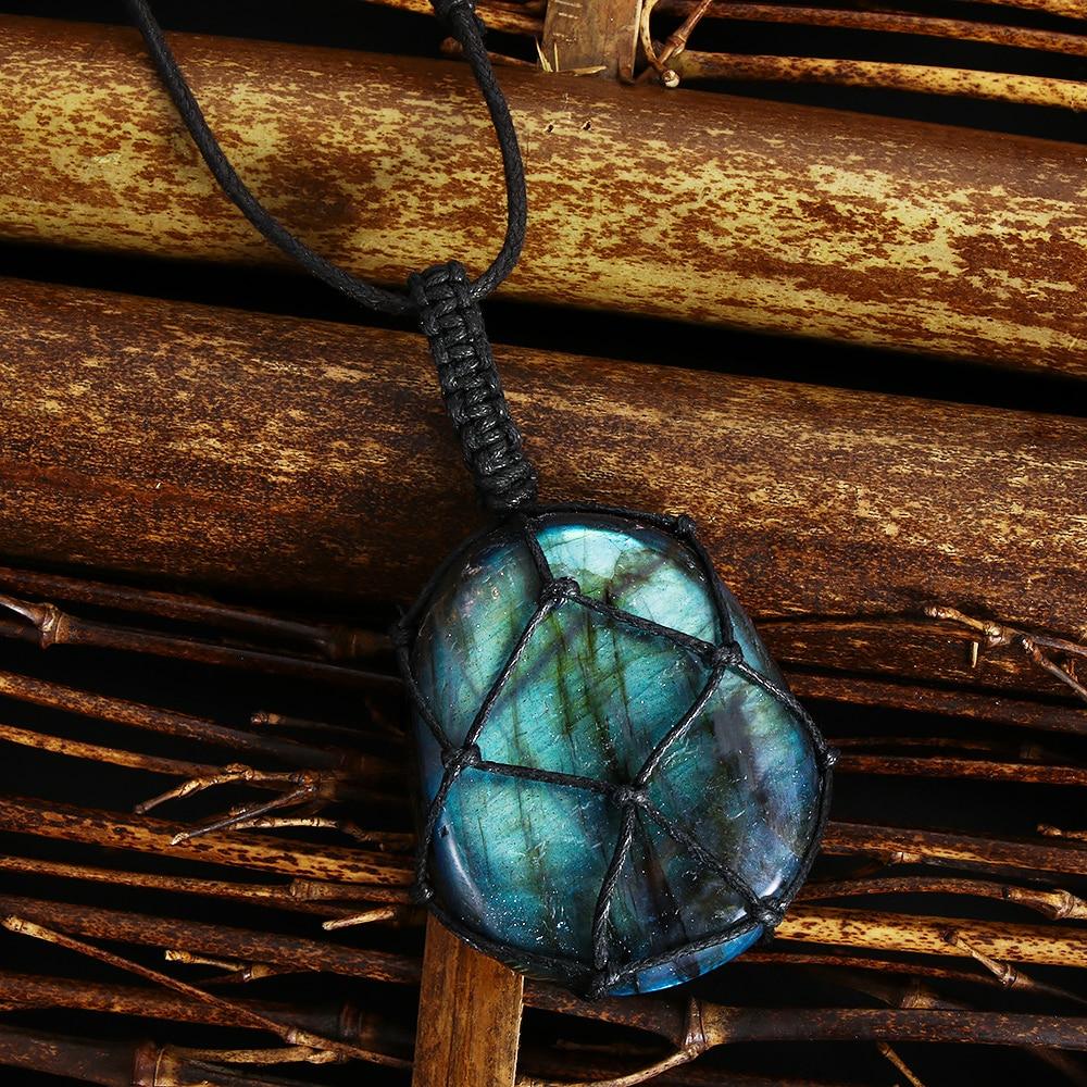 Mystical Labradorite Dragonheart Necklace - Aris | Temsk