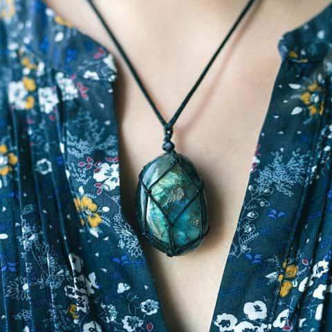 Enchanted Labradorite Dragonheart Necklace Aris Temsk