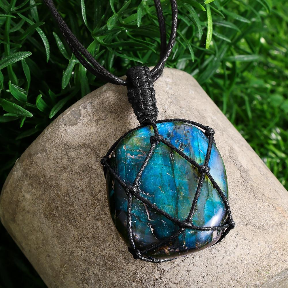 Mystical Labradorite Dragonheart Necklace - Aris | Temsk