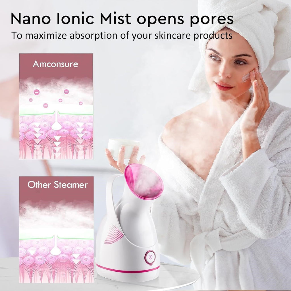 Nano iontový obličejový napařovač – Hloubkové čištění a hydratace pokožky! | Temsk