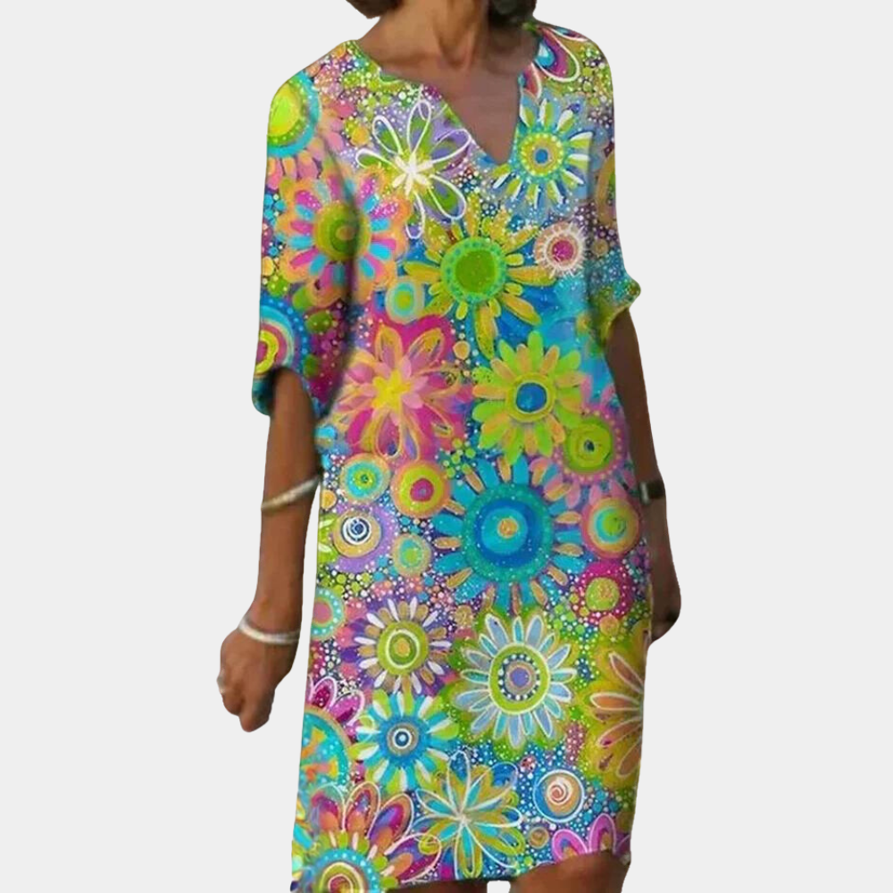 Naomi - Trendy Short Floral Dress | Temsk