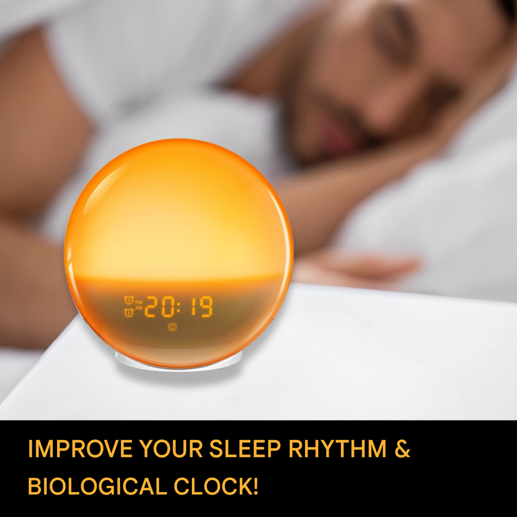 Natural Alarm Clock with Wake-up Light - GlowRise | Temsk