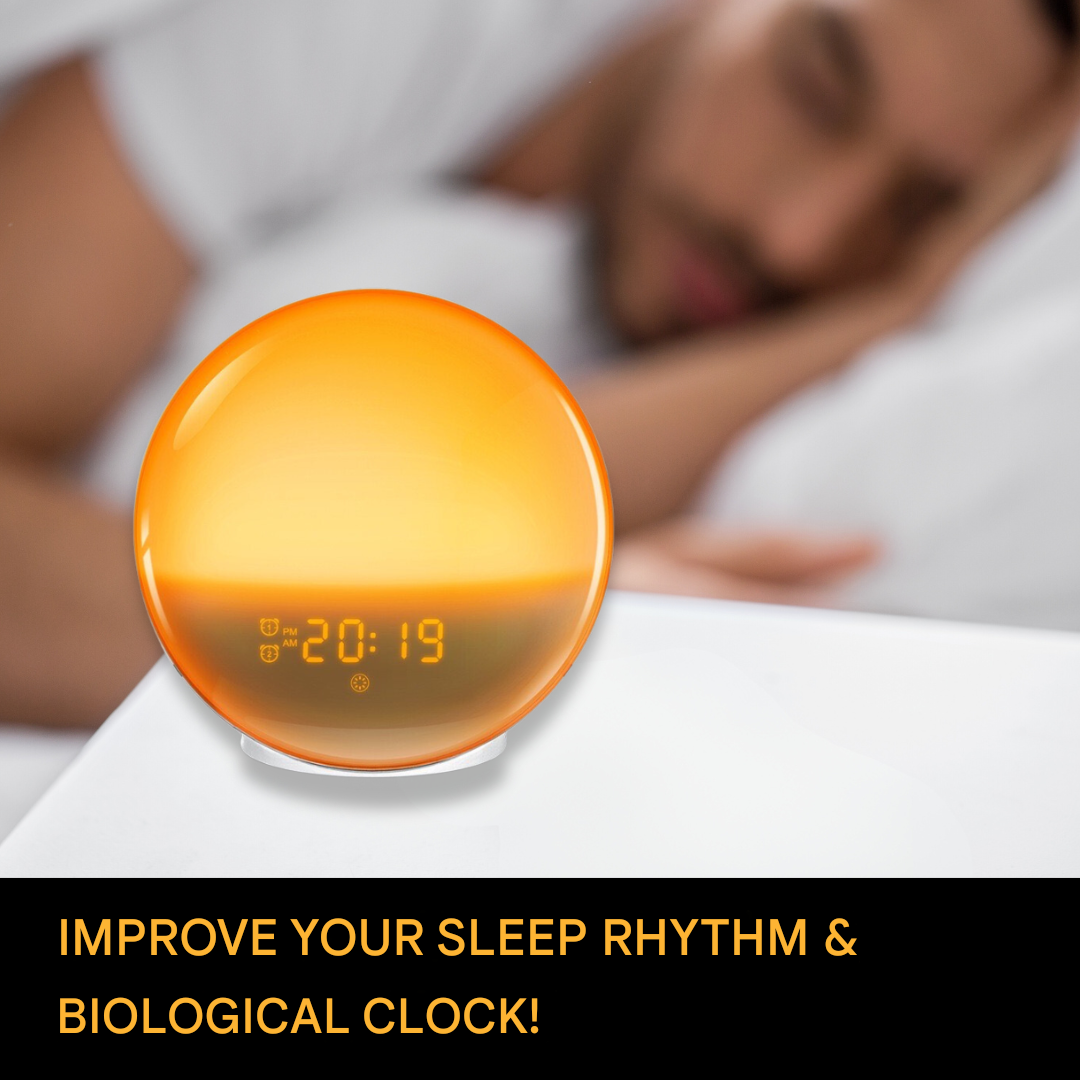 Natural Alarm Clock with Wake-up Light - GlowRise | Temsk