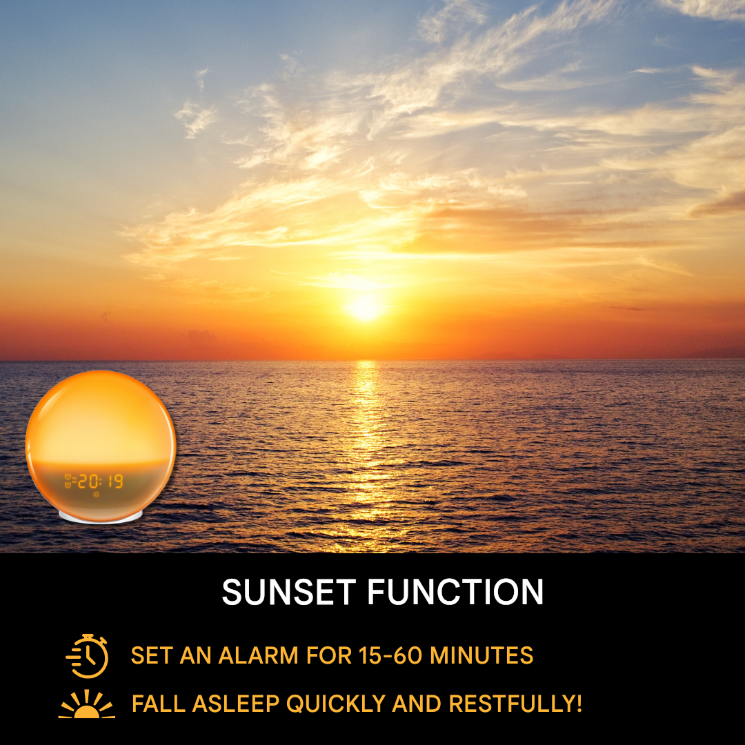 Natural Alarm Clock with Wake-up Light - GlowRise | Temsk