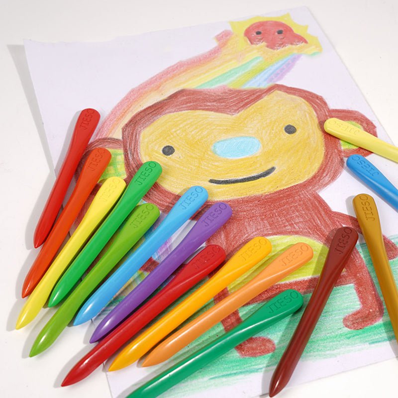 Naturlige farverige voksfarvekridt - EcoCrayons | Temsk