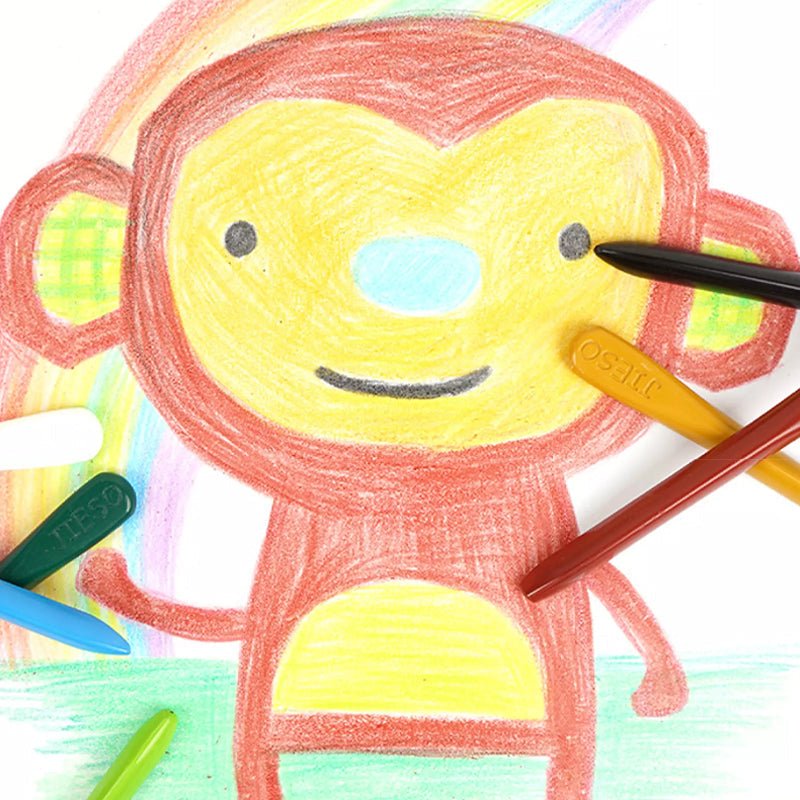 Naturlige farverige voksfarvekridt - EcoCrayons | Temsk