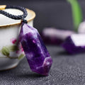 Natural Crystal Amethyst Healing Necklace - Lyra | Temsk