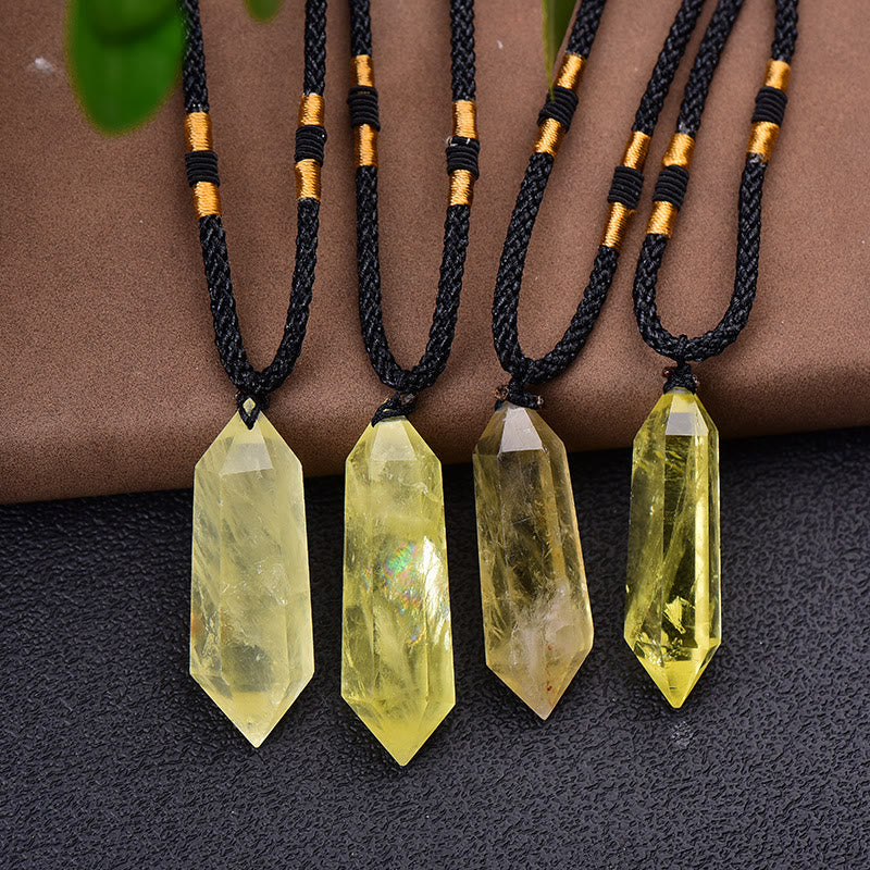 Natural Crystal Amethyst Healing Necklace - Lyra | Temsk