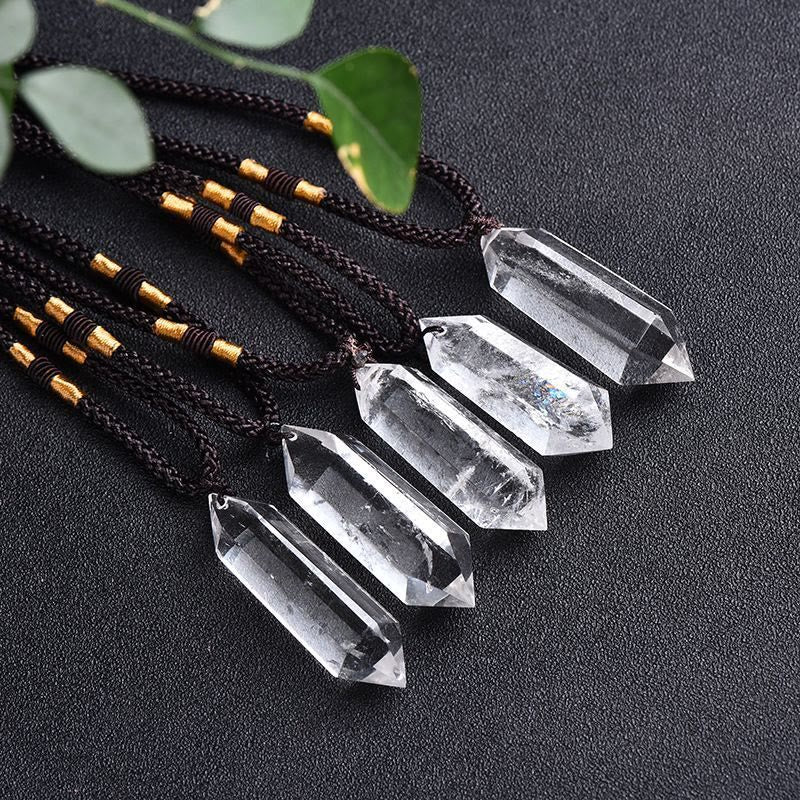 Natural Crystal Amethyst Healing Necklace - Lyra | Temsk