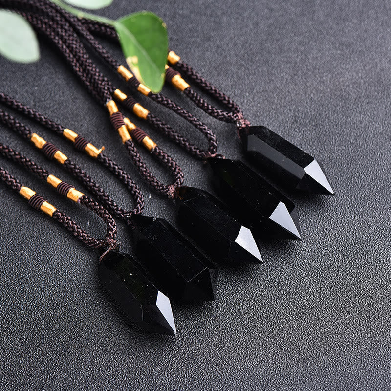 Natural Crystal Amethyst Healing Necklace - Lyra | Temsk