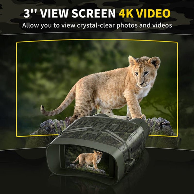 LumaGuard Digital Infrared Night Vision Binoculars With 4K Resolution And 36MP Camera | Temsk