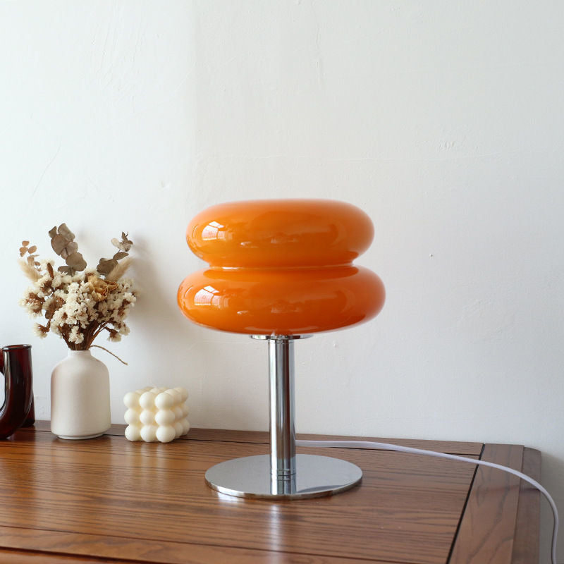 Aurelia Italian Glass Egg Table Lamp With Ambient LED Lighting | Temsk