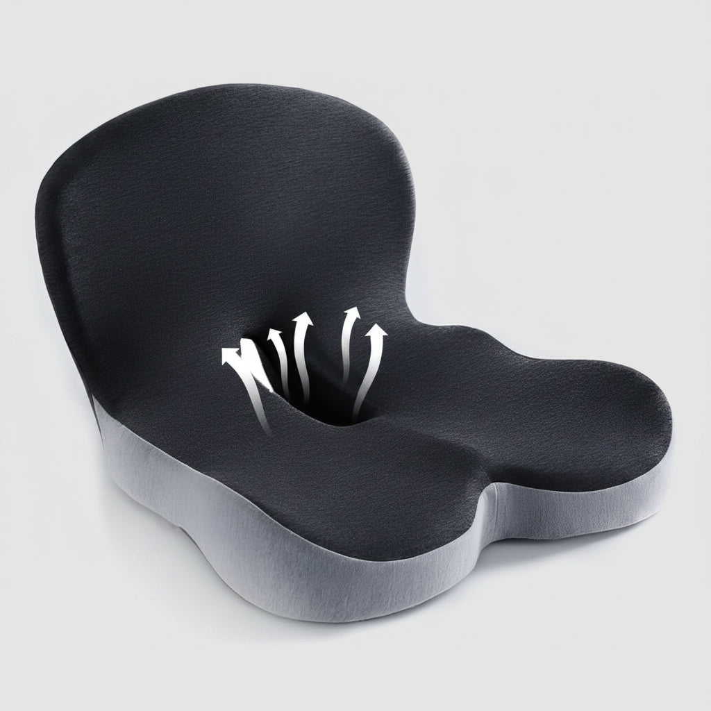 Memory Foam Seat Cushion For Office Chair Posture Support | Temsk