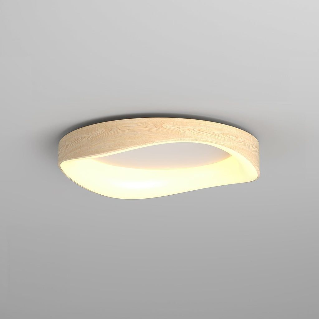 Wood Look Scandinavian LED Ceiling Light For Living Room And Bedroom | Temsk