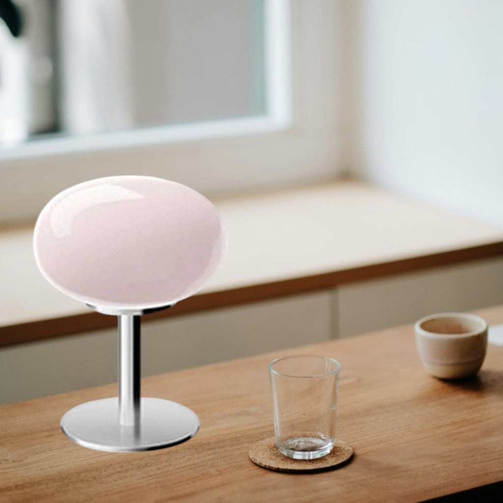 Aurelia Italian Glass Egg Table Lamp With Ambient LED Lighting | Temsk