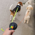 Retractable Leash For Two Dogs With Dual Handles For Easy Walks | Temsk