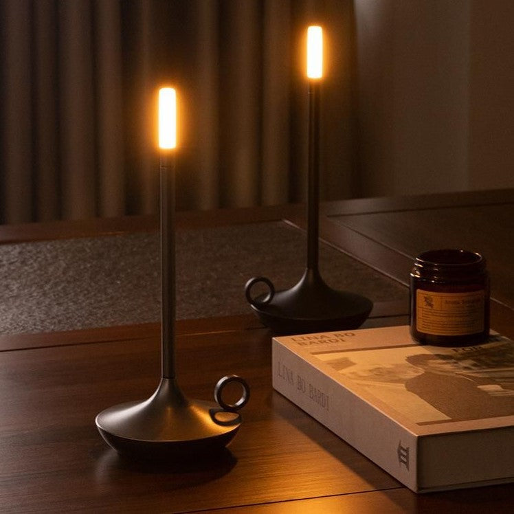Graceful Curves Define LumenAstra Candlestick Lamp For Timeless Charm | Temsk