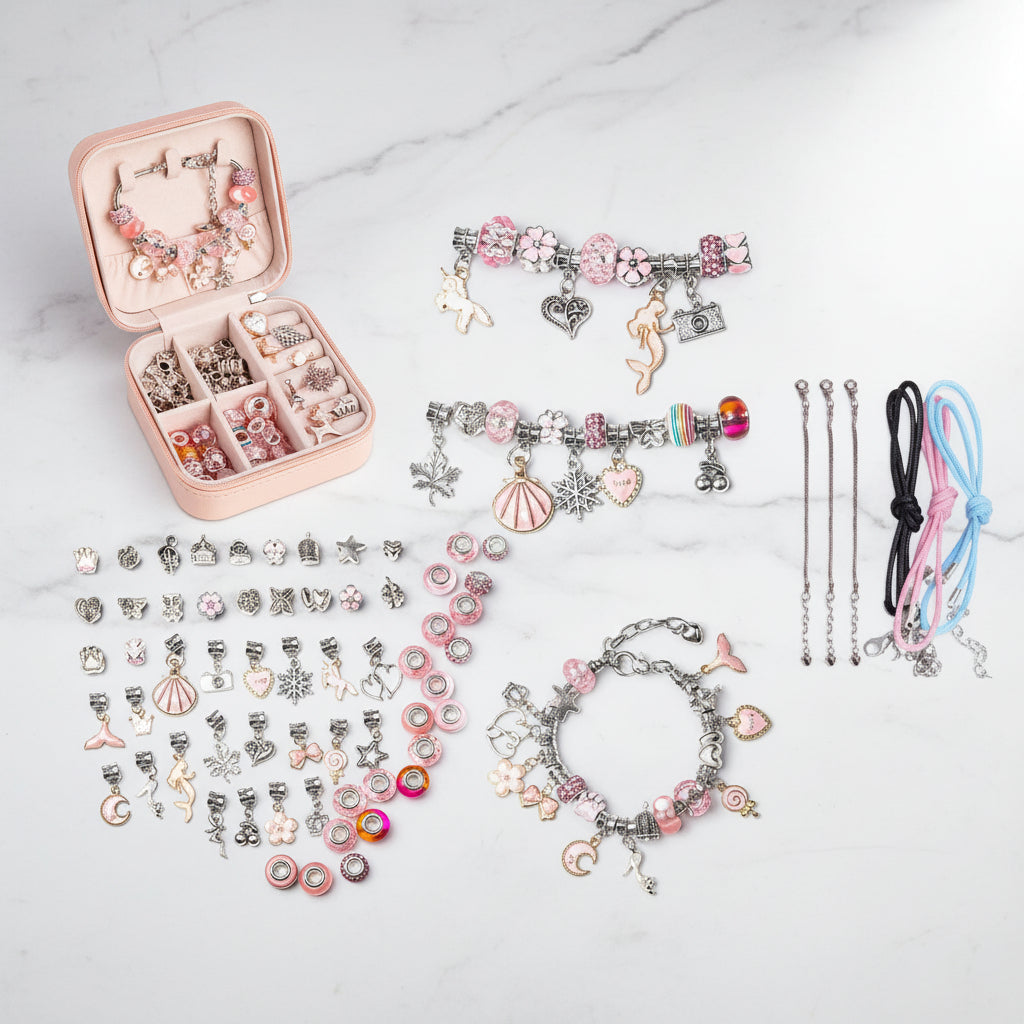 Mother's Day Kids Jewelry Kit Bracelet Making Set Fun | Temsk