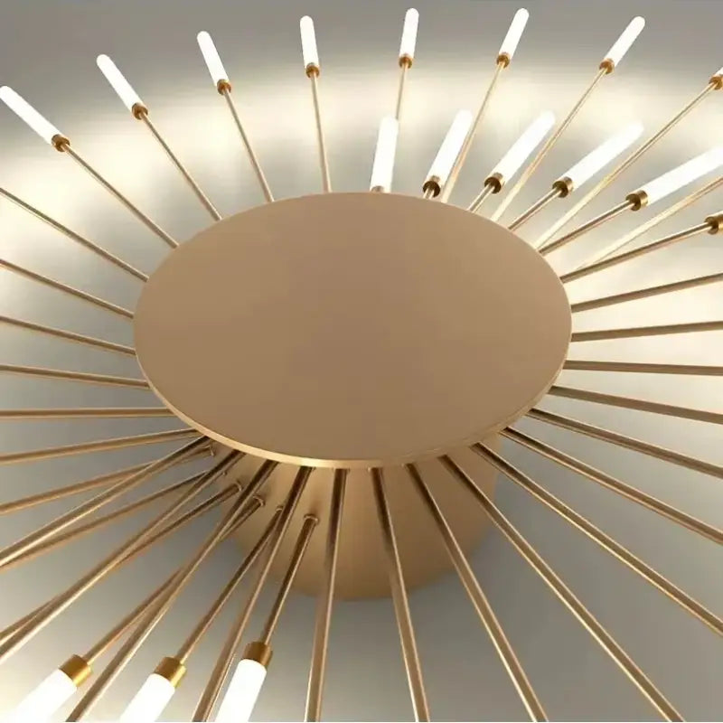 Plafonnier tube italien en aluminium et acrylique LED G9 60W salon moderne | Temsk