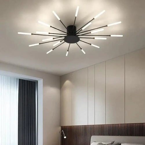 G9 60W LED Italian Tube Ceiling Light In Aluminum And Acrylic For Modern Living Room | Temsk