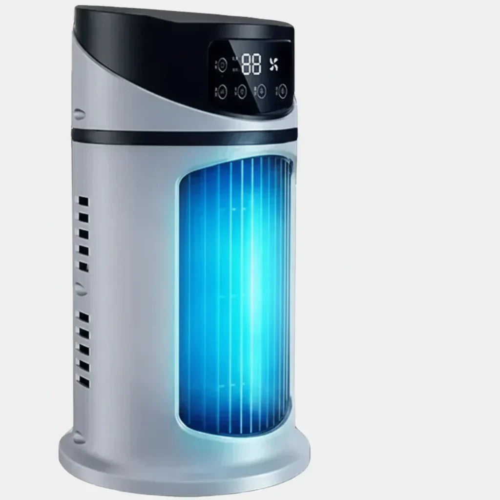 Kompakte tragbare Klimaanlage mit Verdunstungskühler und Ventilator | Temsk
