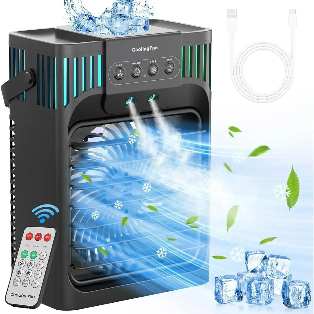 Tragbare Desktop-Klimaanlage mit Fernbedienung | Temsk