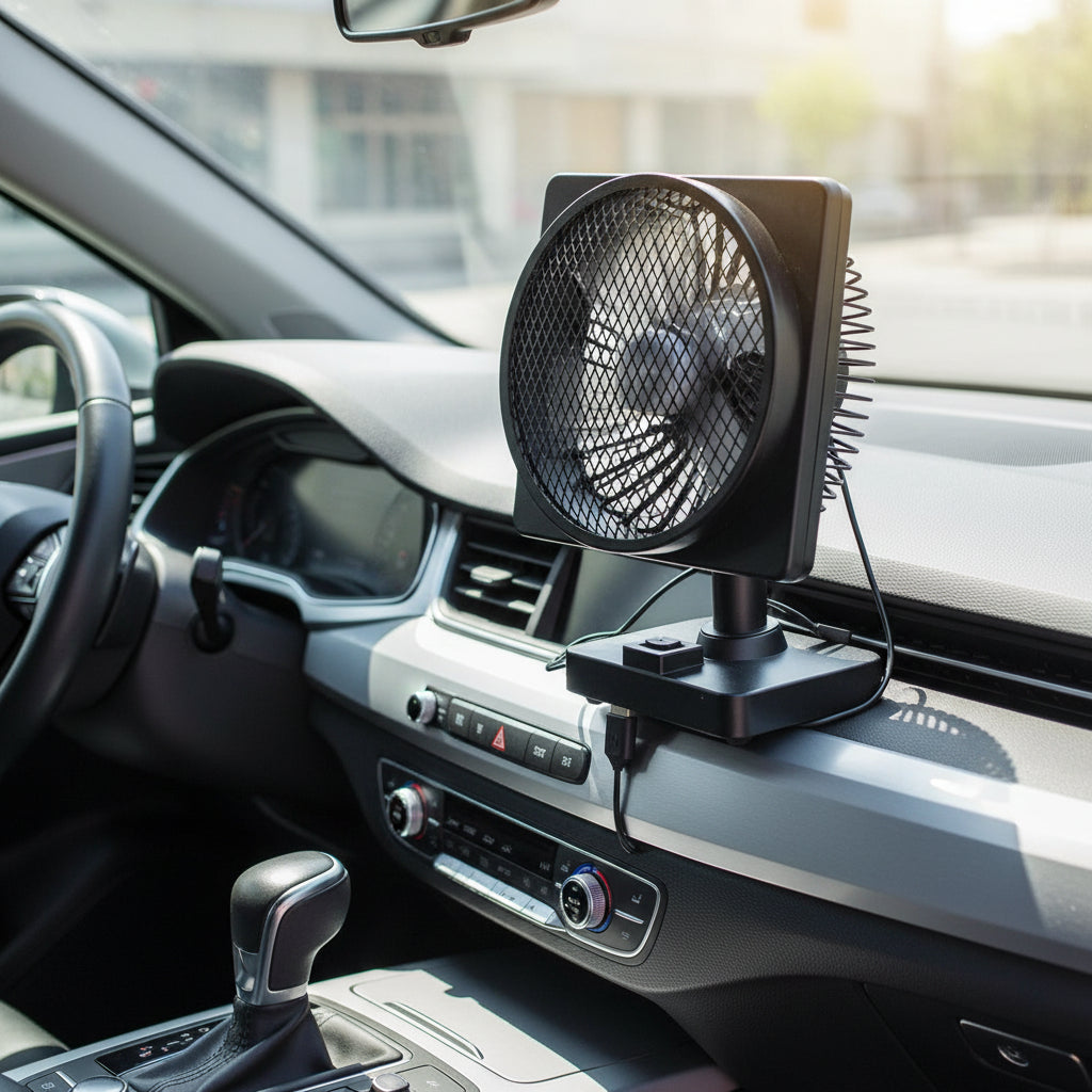 USB-Autoventilator, tragbares Luftkühlsystem für unterwegs | Temsk