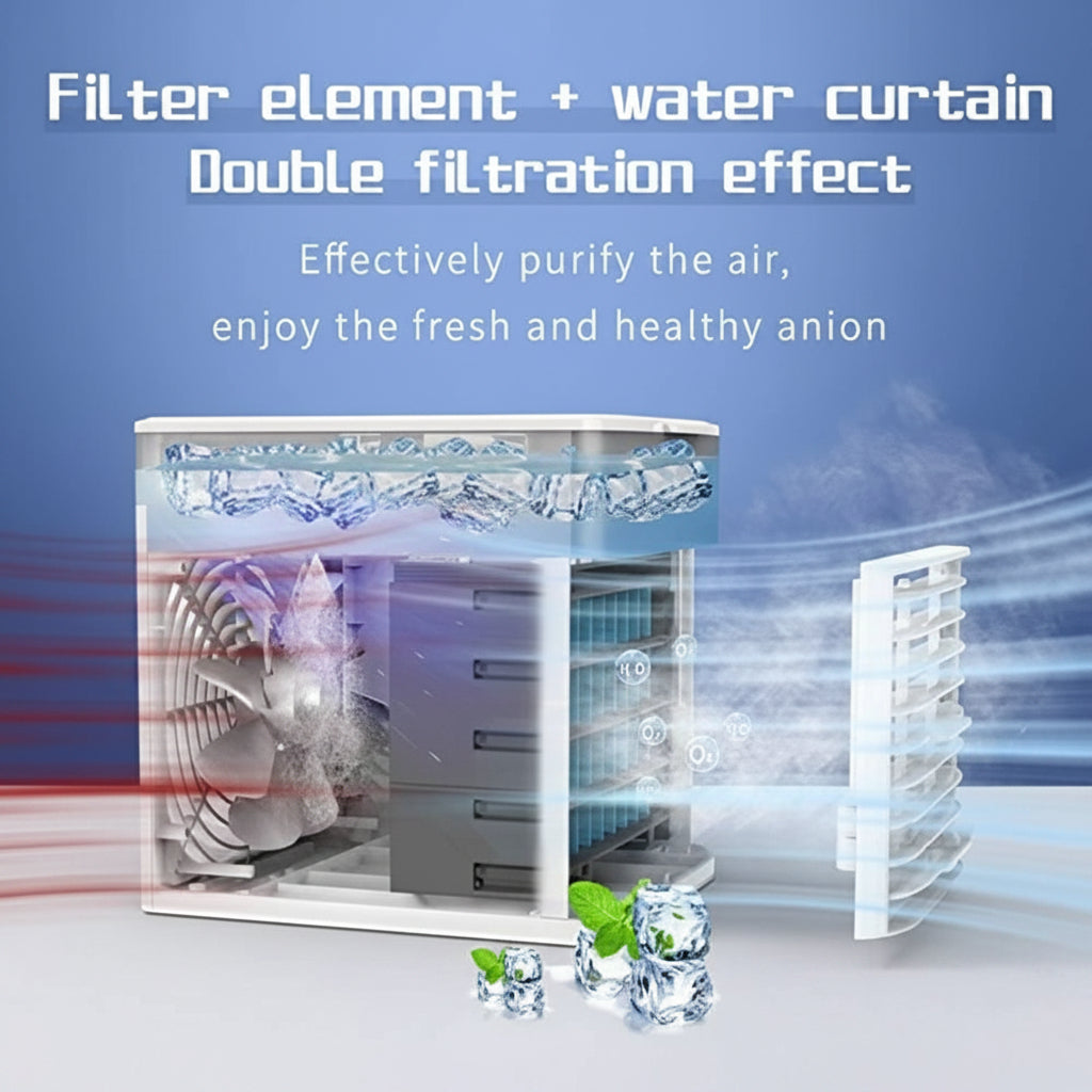Energieeffiziente tragbare Klimaanlage mit Wassertank | Temsk