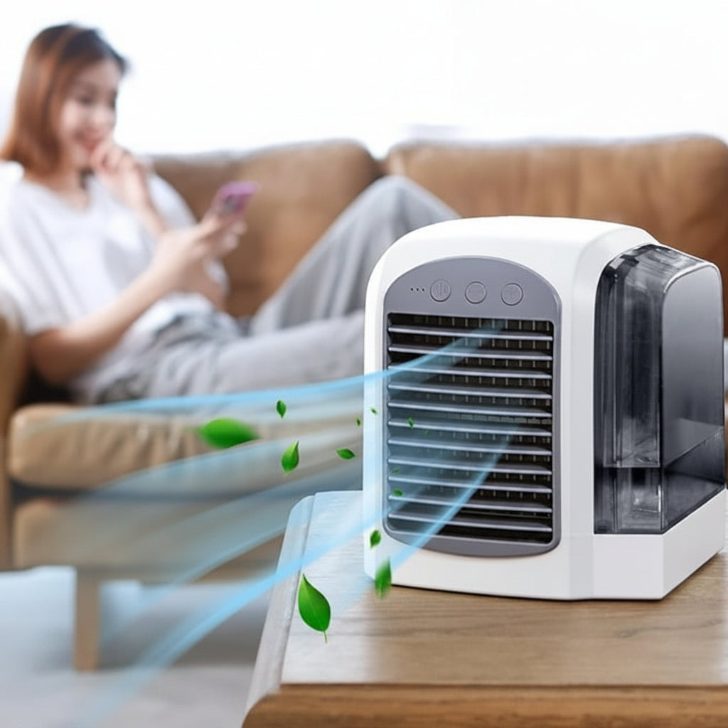 Kompakter Verdunstungskühler mit Fernbedienung und Ventilator | Temsk