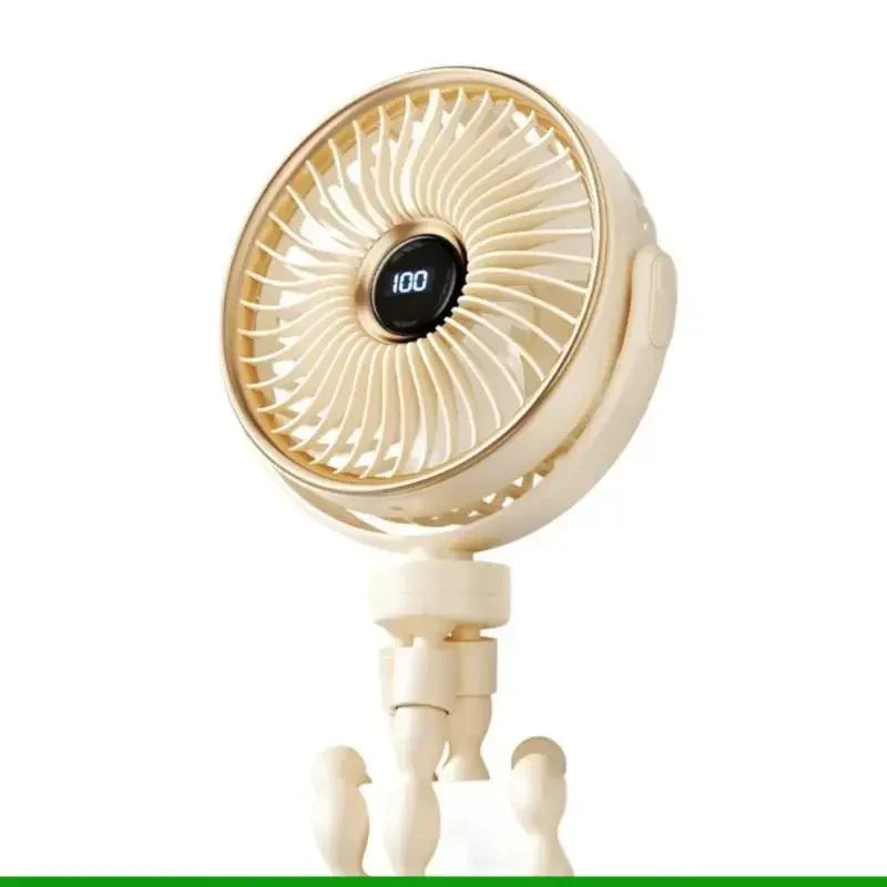 Faltbarer, batteriebetriebener Clip-Ventilator, tragbar und verstellbar | Temsk