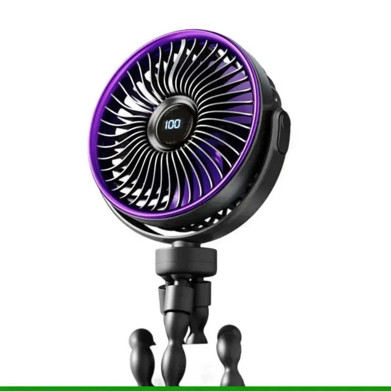Faltbarer, batteriebetriebener Clip-Ventilator, tragbar und verstellbar | Temsk
