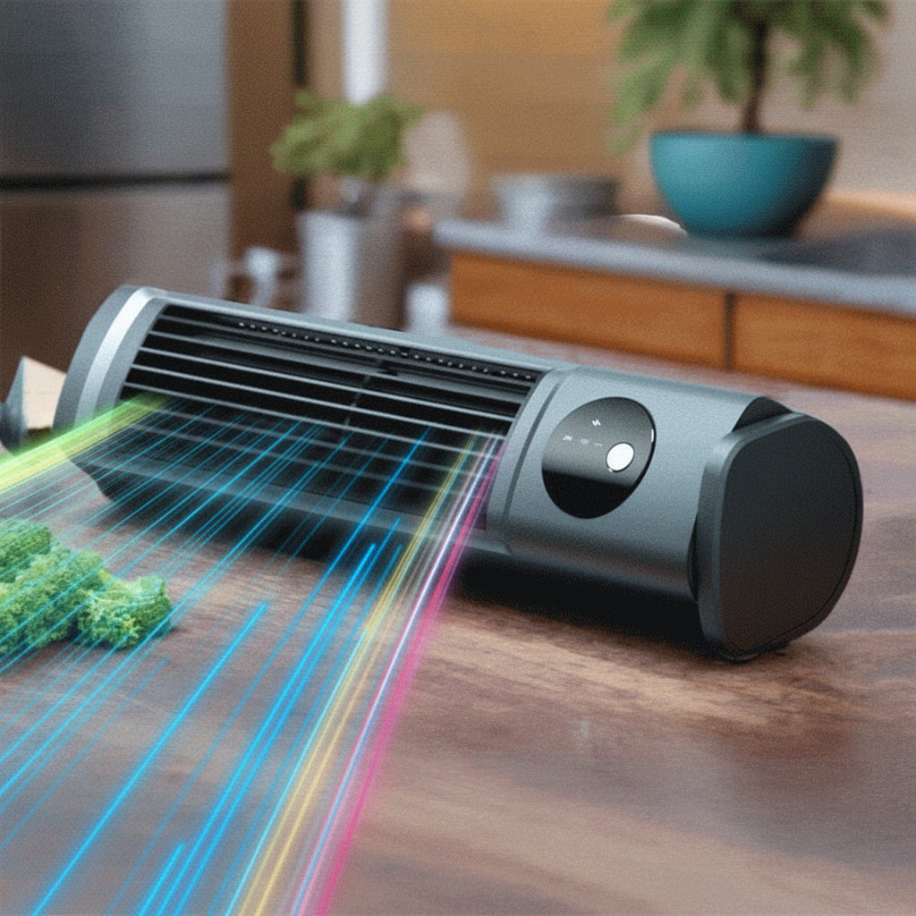 Tragbarer Kühlturmventilator mit oszillierendem LED-Display | Temsk