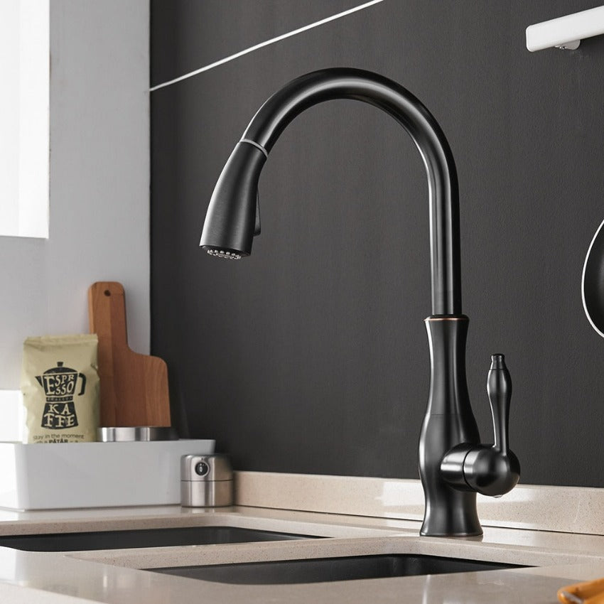 NovaFlow Modern Kitchen Faucet With Pull-Out Spray | Temsk