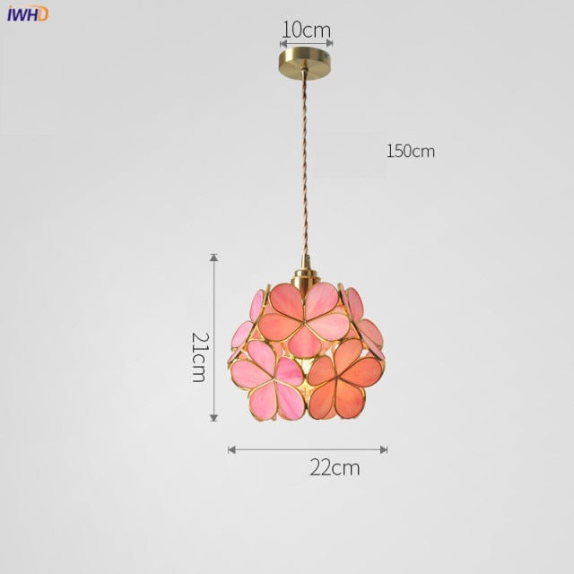 Liora Glass Flower Pendant Light for Living Rooms and Homes | Temsk