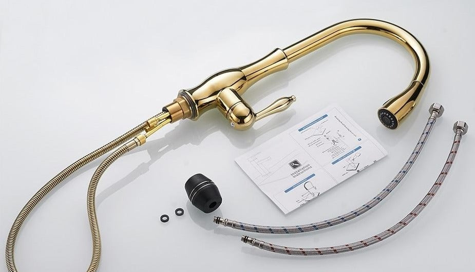 NovaFlow Modern Kitchen Faucet With Pull-Out Spray | Temsk