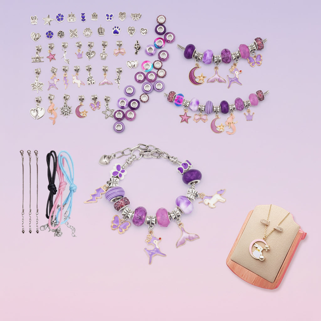 Mother's Day Kids Jewelry Kit Bracelet Making Set Fun | Temsk
