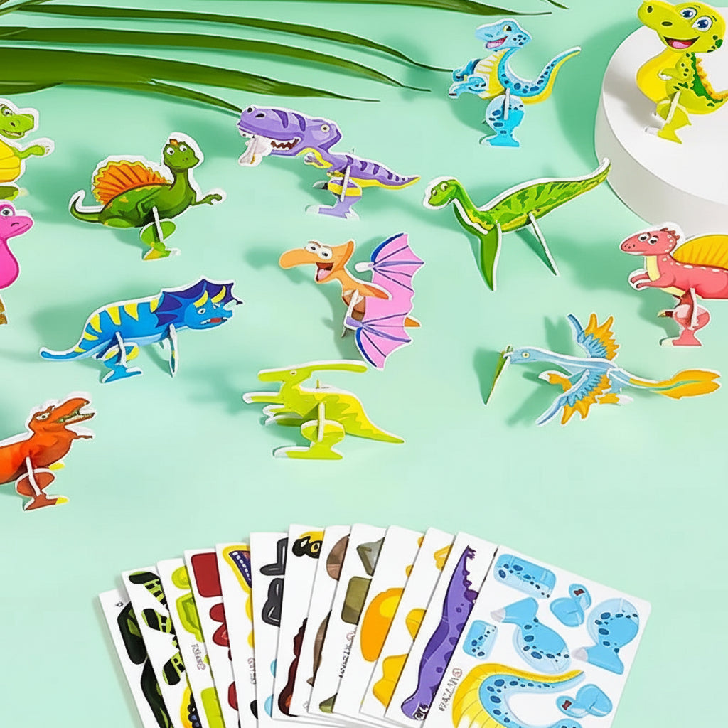 Kids 3D Animal Puzzle Set For Creative Learning And Screenless Play | Temsk