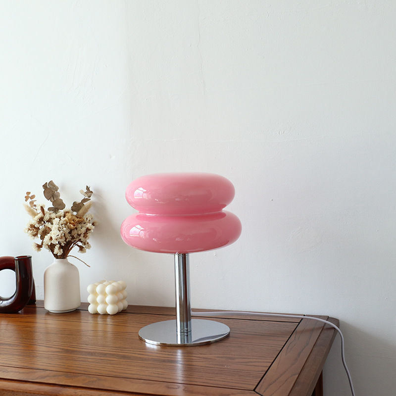 Italian Inspired Glass Lamp Table With Modern Retro Flair | Temsk