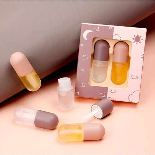 Hydrating Lip Balm And Gloss Plumper Set For Fuller Lips Temsk