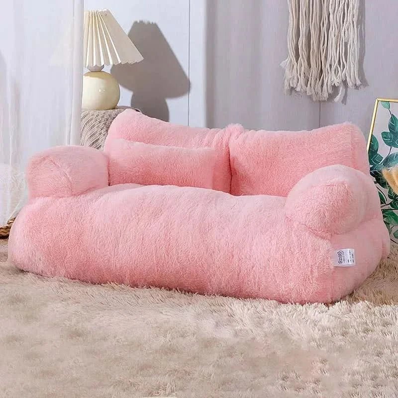 SerenePaws Lounger - Ergonomic Pet Sofa With Raised Edge And Washable Cover | Temsk