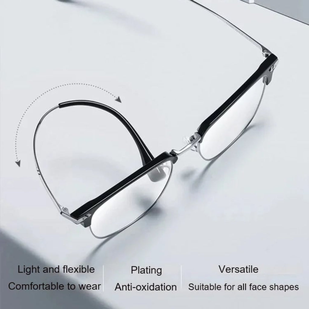 Titanium-Fassung Computer-Lesebrille mit matter Oberfläche | Temsk