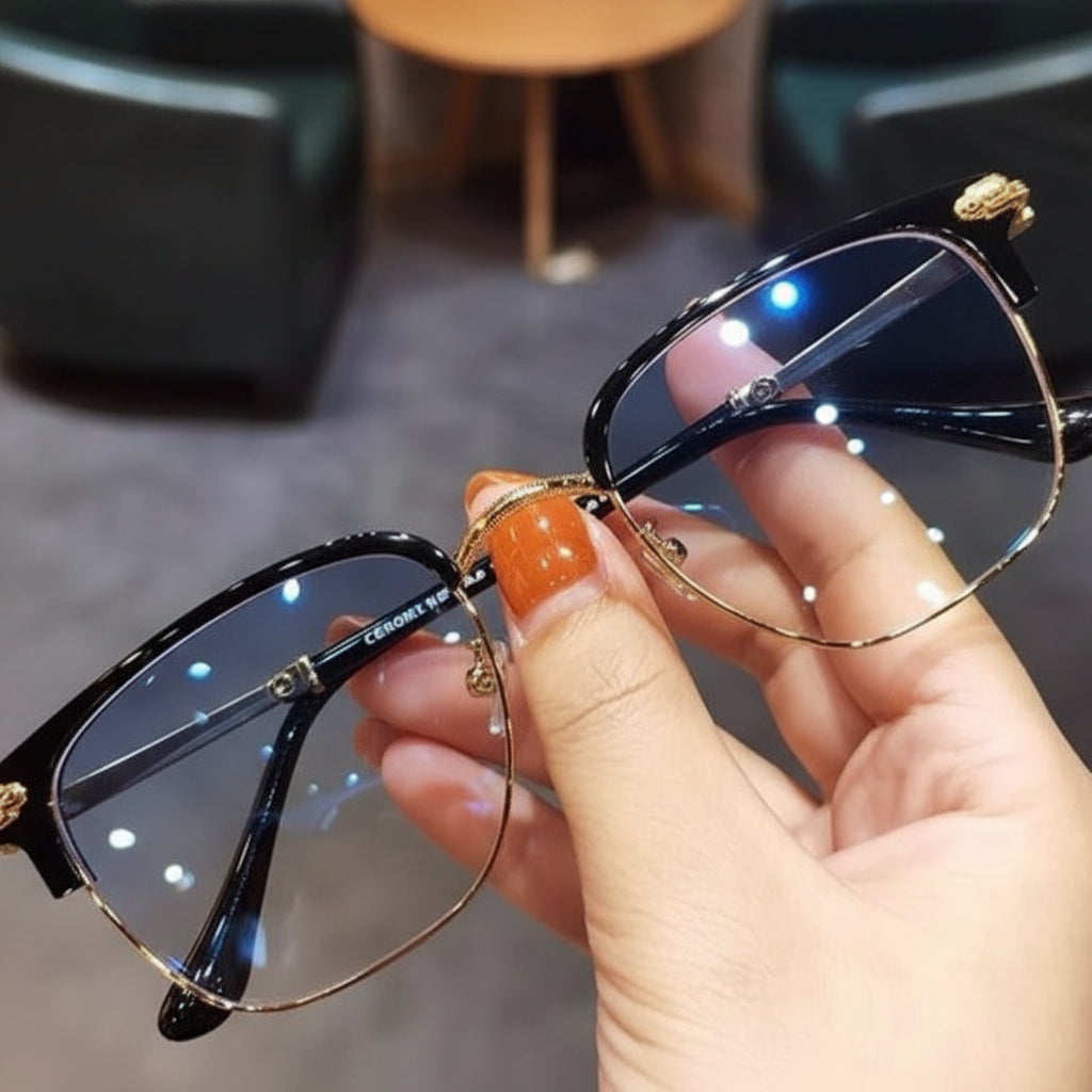 Titanium-Fassung Computer-Lesebrille mit matter Oberfläche | Temsk